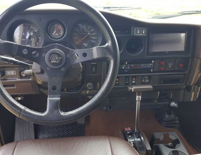 1989 Toyota Land Cruiser FJ62 For Sale Leather Steering Wheel