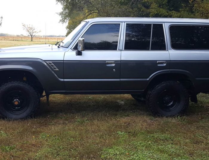 1989 Toyota Land Cruiser FJ62 with V8 For Sale Side View Mix Black