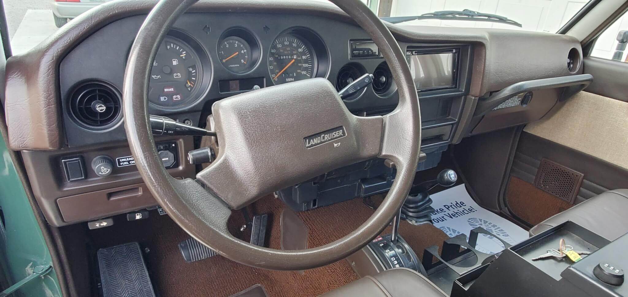 1984 FJ60 steering wheel