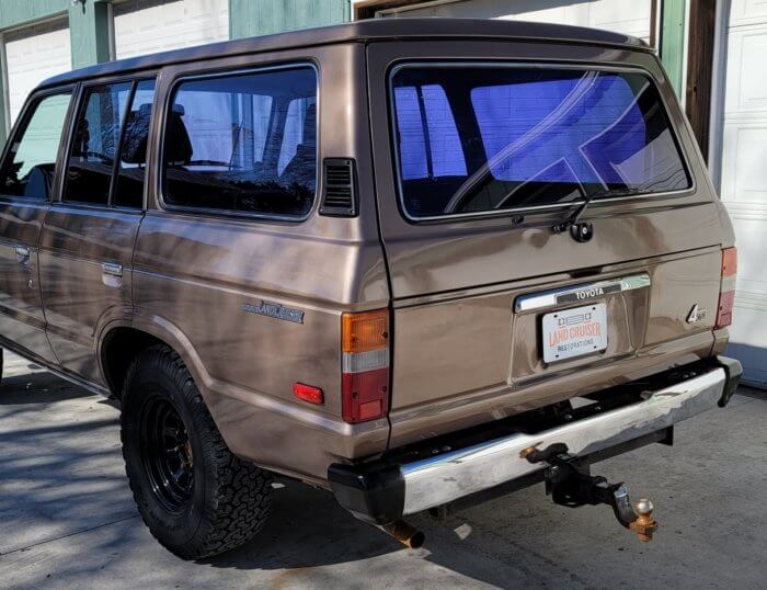 Brown 1987 FJ60 for sale back left view