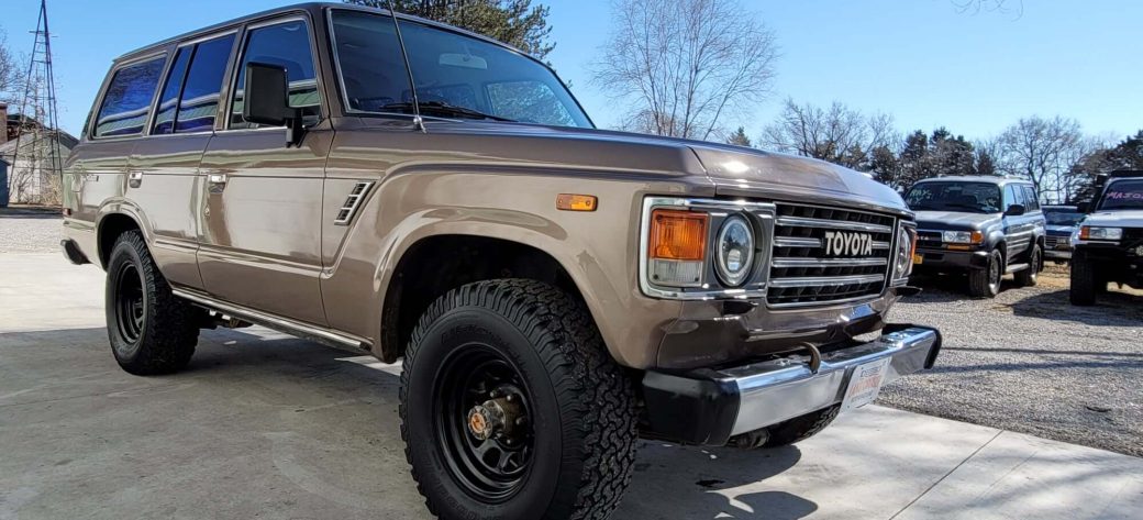 Brown 1987 FJ60 for sale side view
