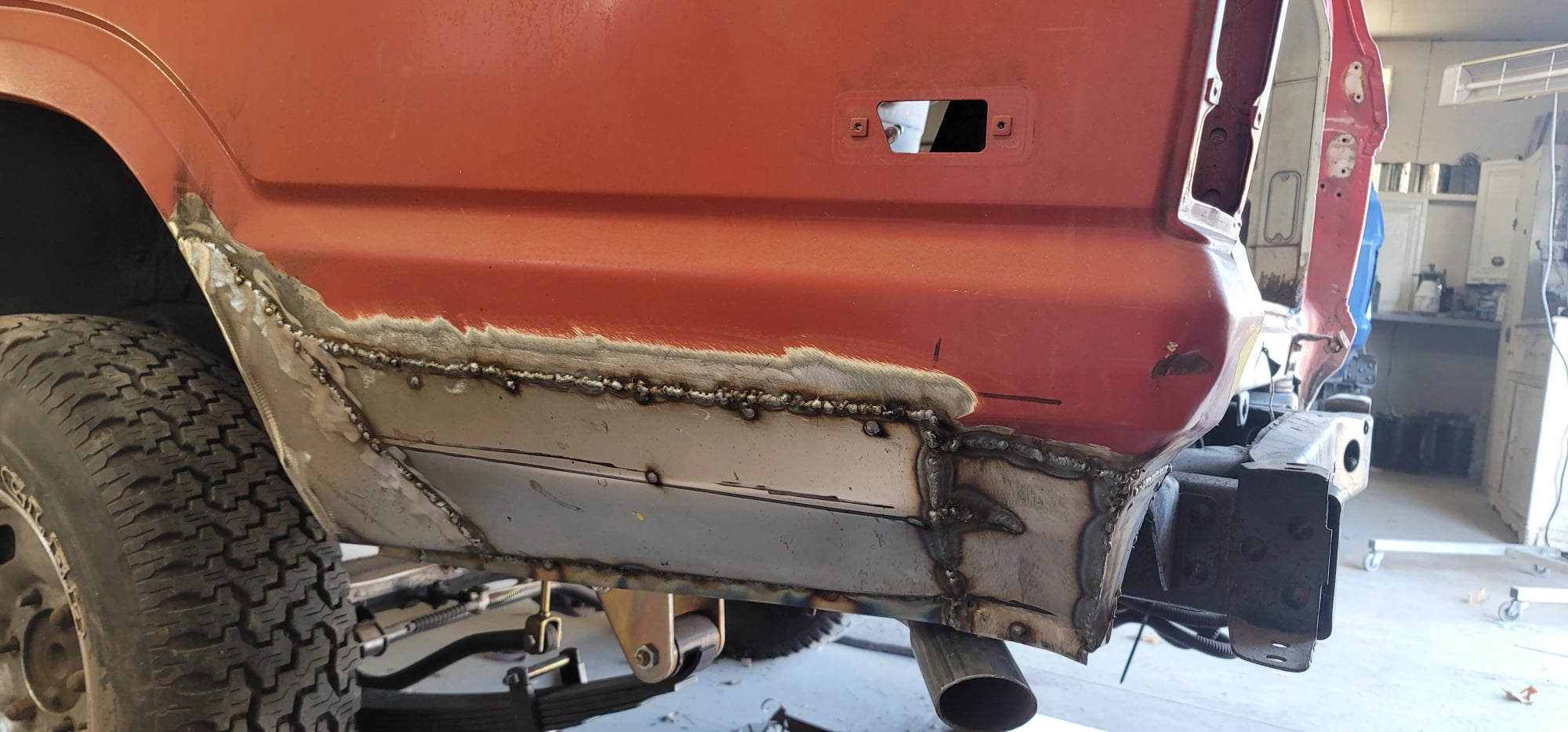 land cruiser undercarriage rust repair bumper