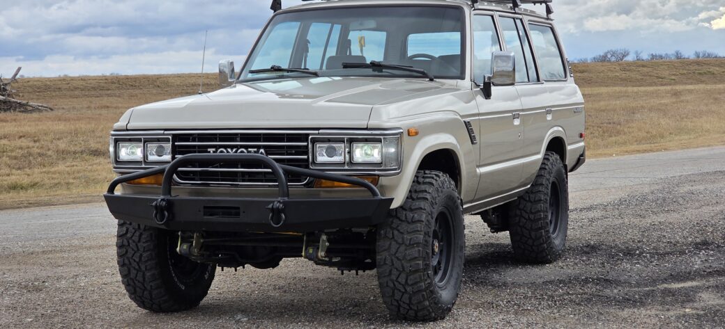 1989 FJ62 Toyota Land Cruiser LS3 restomod built by Land Cruiser Restorations, front view