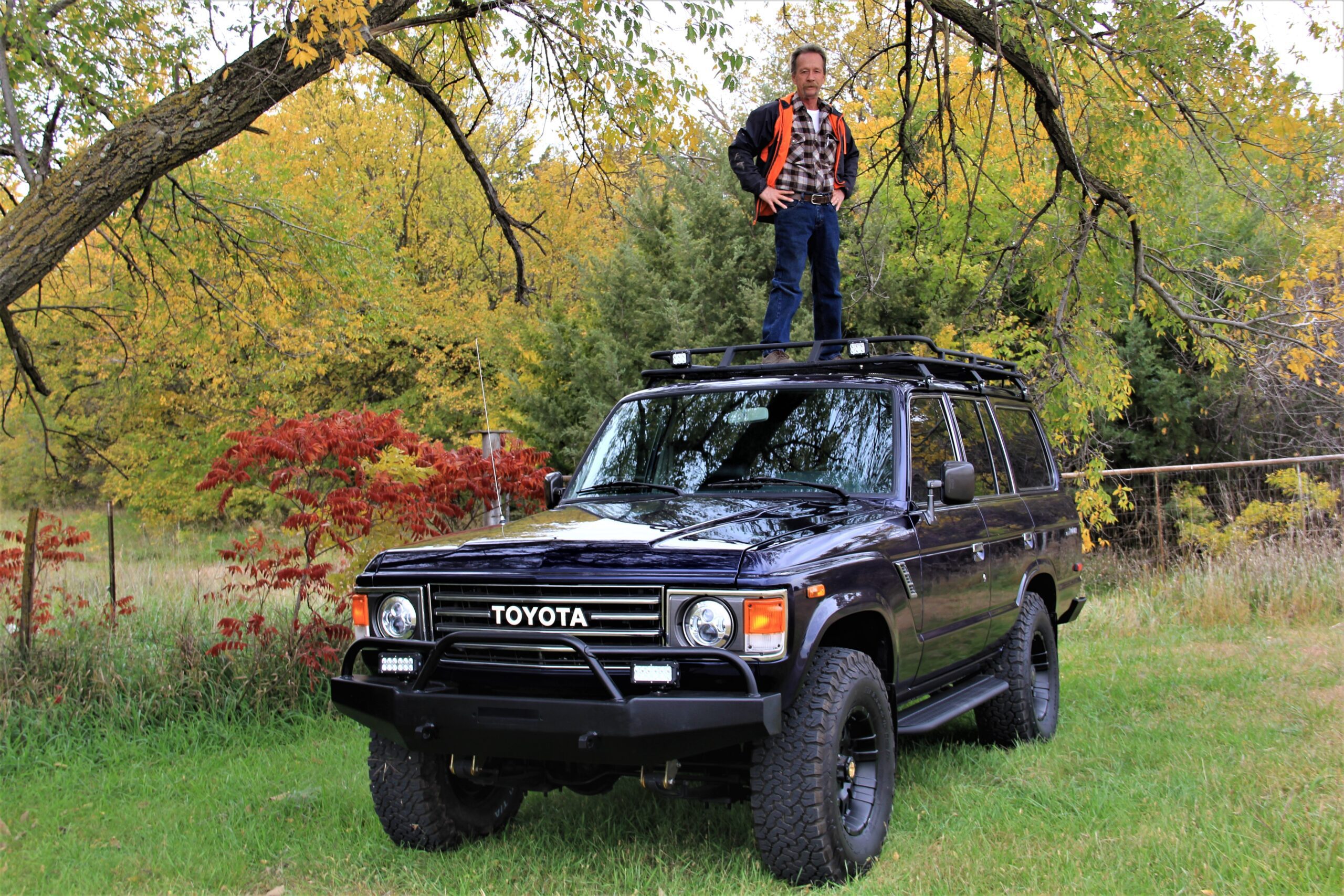James Sheppard, founder of Land Cruiser Restorations, with his FJ60