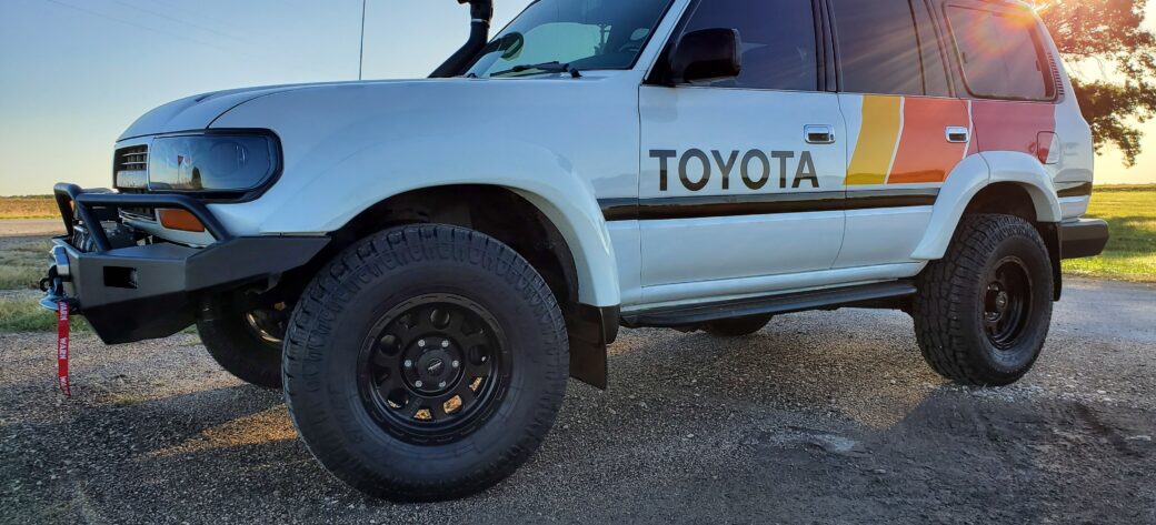 White Toyota Land Cruiser HDJ80 80 Series turbo diesel restoration with snorkel and roof rack by Land Cruiser Restorations